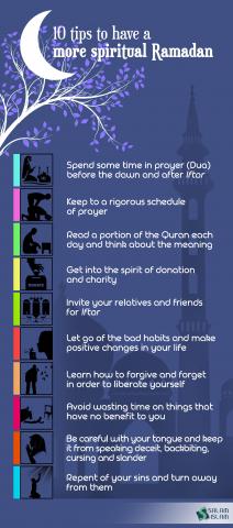 10 Tips to have a more spiritual ramadan