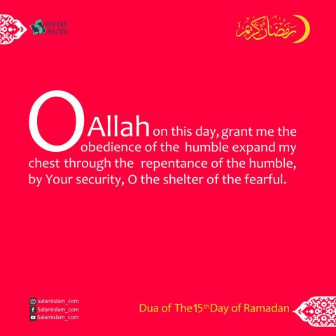 Daily Prayers of Ramadan Day 15